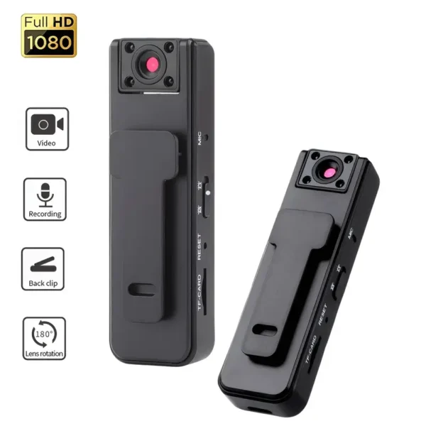 Wearable Camera Recorder with Infrared Night Vision