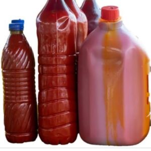 5 Litres of Red oil