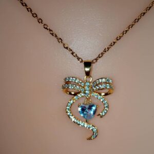 FREE GIFT - Ribboned Romance Pendant Necklace