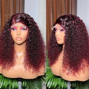 Full closure pixie curls human hair 20 inches