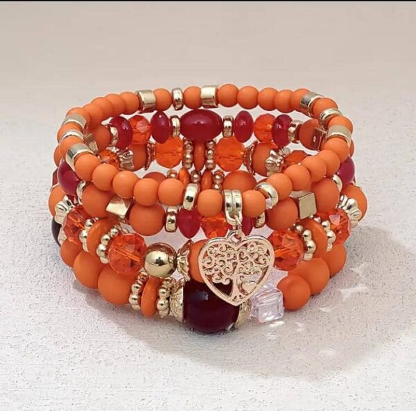 Dreamy Bracelet Stack – Heart Tree Charm Edition - Image 11