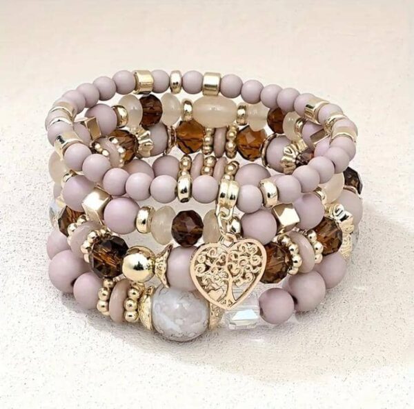 Dreamy Bracelet Stack – Heart Tree Charm Edition - Image 10