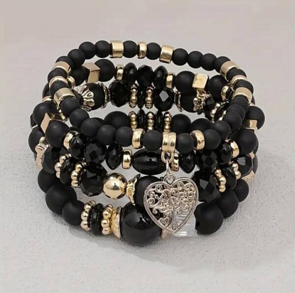 Dreamy Bracelet Stack – Heart Tree Charm Edition - Image 8