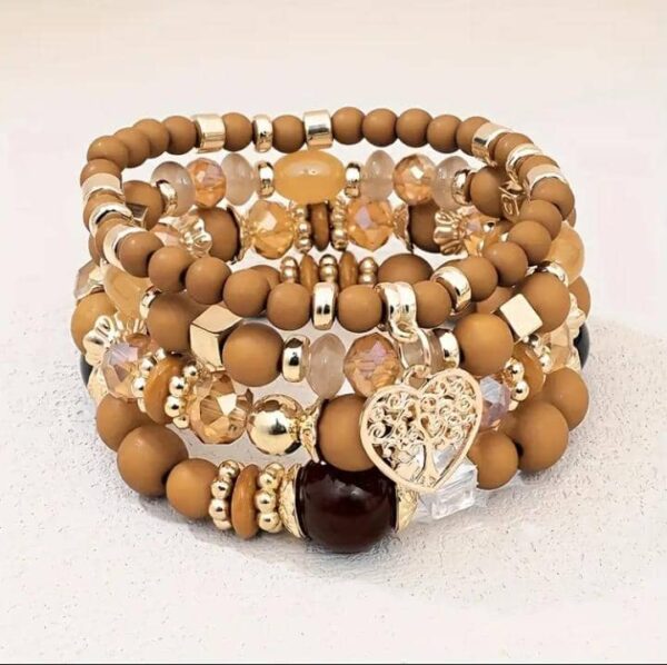 Dreamy Bracelet Stack – Heart Tree Charm Edition - Image 7