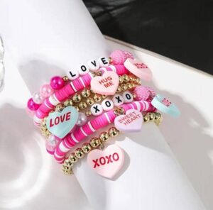 Sweetheart Candy Bracelet Stack – Valentine's Special Edition