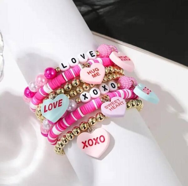 Sweetheart Candy Bracelet Stack – Valentine's Special Edition