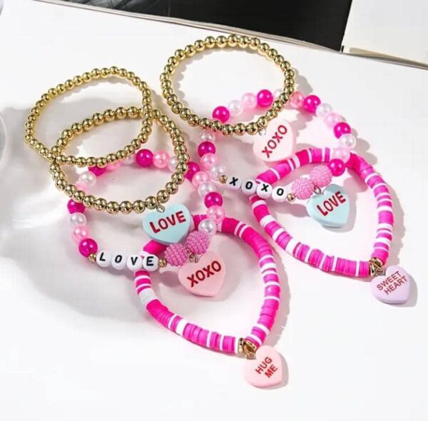 Sweetheart Candy Bracelet Stack – Valentine's Special Edition - Image 2