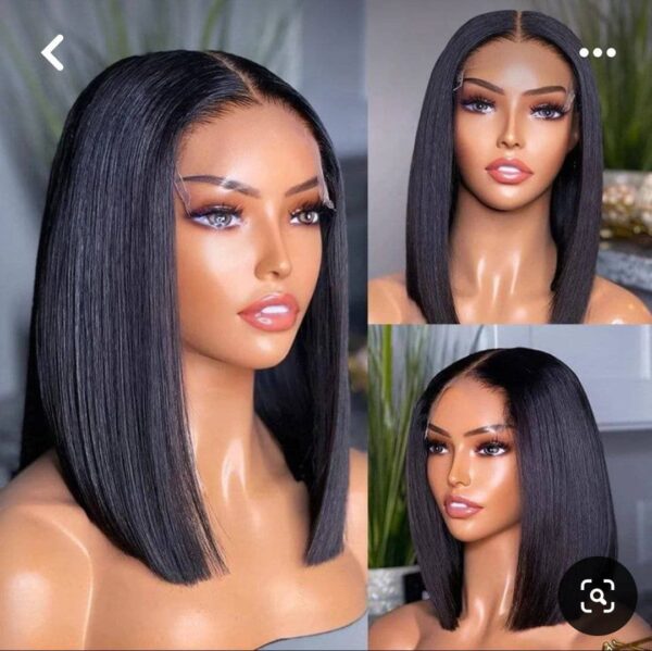 Sleek Straight Bob Wig - Natural Black