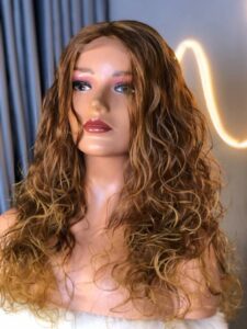 Honey Brown Wet Wave Lace Wig