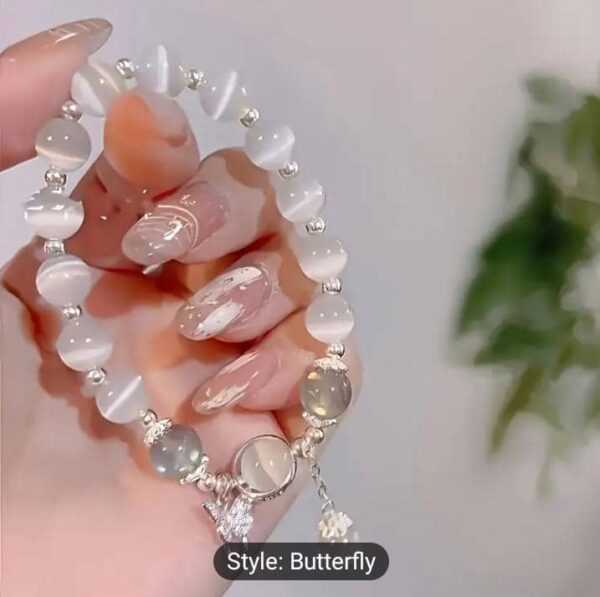 Celestial Butterfly Charm Bracelet – Moonstone Glow Edition - Image 3