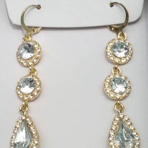 Crystal Cascade Glam Earrings