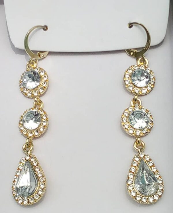 Crystal Cascade Glam Earrings