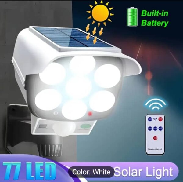UltraBright Solar Sensor Light – 77 LED with Remote Control