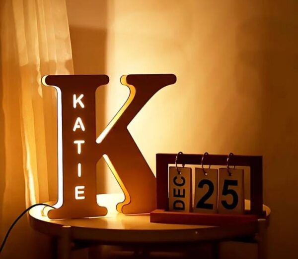 Personalized LED Letter Wall Lamp - Image 5