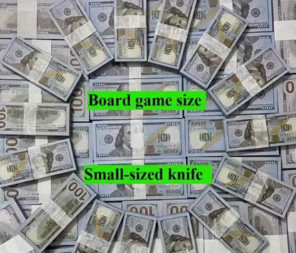 Retro Stacks Prop Money – $100 Bill Replica Set (Small Size, 100–400 Pieces) - Image 3