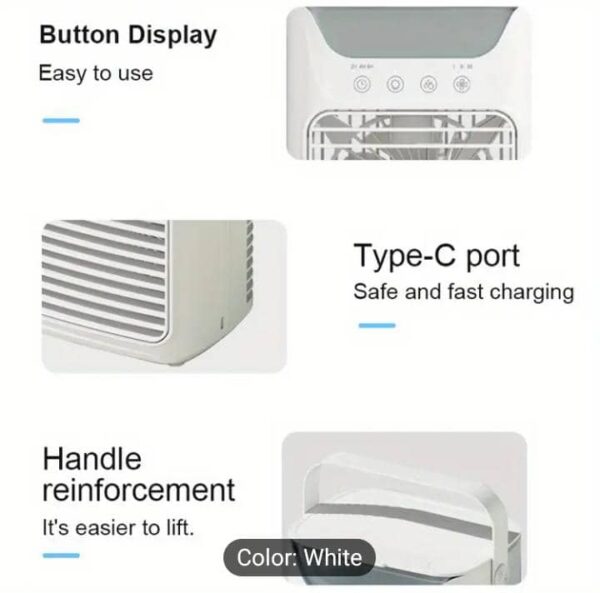 ArcticMist Touch – Mini Evaporative Air Cooler & Humidifier (USB Powered) - Image 2