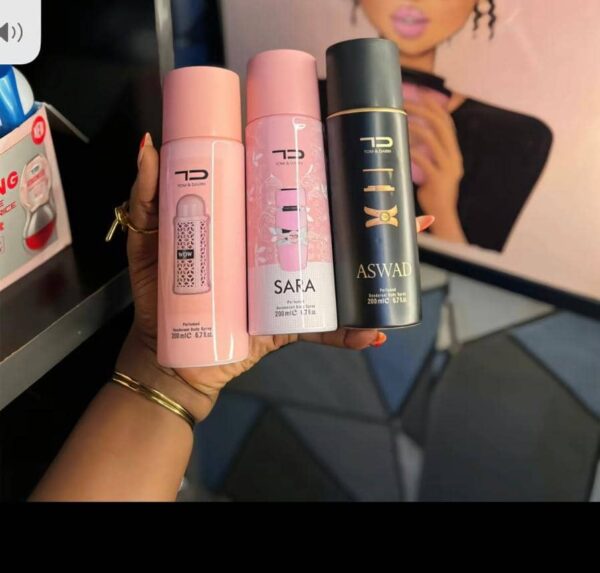 Tom & Darin Perfumed Body Spray – 200ml (NOW, SAFA, ASWAD)